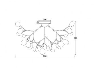 Накладная люстра Freya FR5049CL-36W1