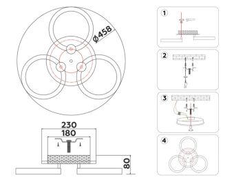 Накладной светильник Ambrella Light FA3838
