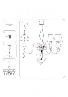 Люстра на штанге Lightstar 806080