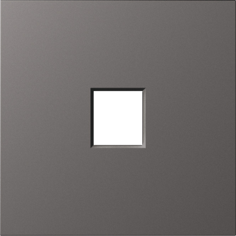 Накладка 1-я для розеток RJ45, TV, SAT, матовый титан, серия S08