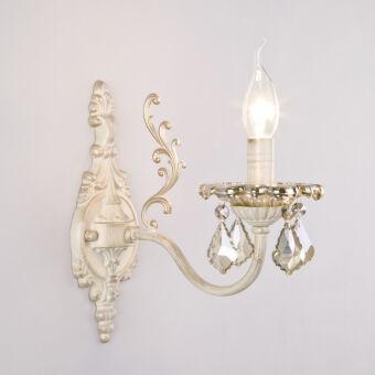 Бра Eurosvet 3281/1 белый с золотом/тонированный хрусталь Strot