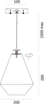 Подвесной светильник Fluorite FL1115-1P1