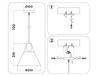 Подвесной светильник Ambrella Light TR8195