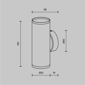 Бра Maytoni Technical C068WL-02B