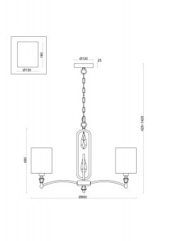 Подвесная люстра Freya FR1007PL-05BS