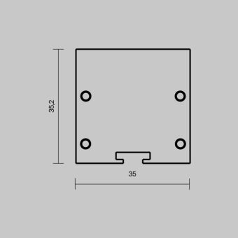 Заглушка профиля Maytoni Technical 642038