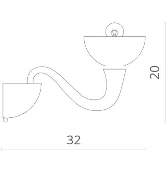 Бра Divinare 7091/04 AP-1