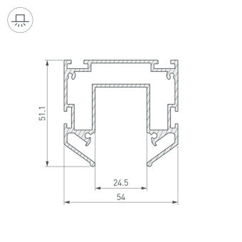 Профиль для шинопроводов Arlight 035719
