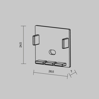 Заглушка профиля Maytoni Technical 642001