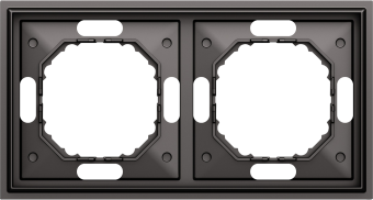 Рамка 2-я, матовый титан, серия S08