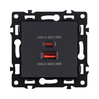 Розетка KOLLINGER AS-024BK