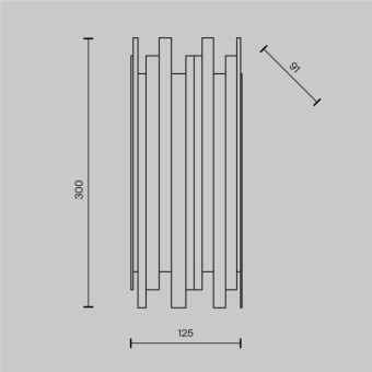Бра Maytoni MOD136WL-01BS