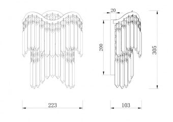 Бра Maytoni DIA201WL-02G