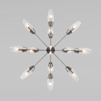 Люстра на штанге Eurosvet 60140/12 сатин-никель