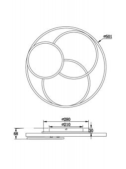 Накладной светильник Freya FR10015CL-L94WB