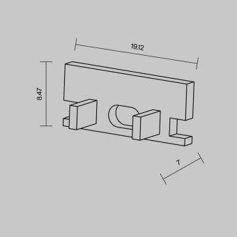 Заглушка профиля Maytoni Technical 642009