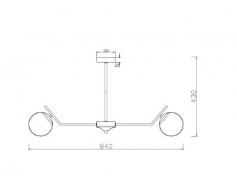 Люстра на штанге Freya FR5173PL-08BS