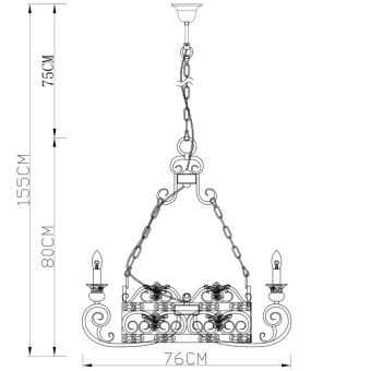 Подвесная люстра Divinare 8852/22 SP-6
