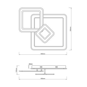 Накладная люстра Escada 10240/3LED