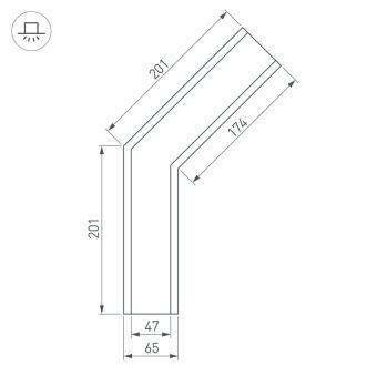 Соединитель профиля Arlight 030123