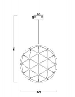 Подвесная люстра Freya FR5099PL-L52CH