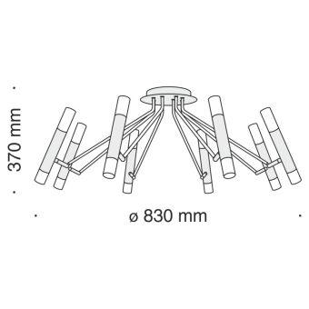 Накладная люстра Maytoni MOD620CL-16B
