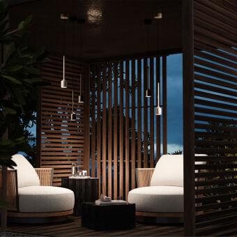 Подвесной уличный светильник Maytoni O491PL-L8W3K