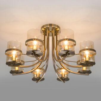 Люстра на штанге Eurosvet 60085/8 античная бронза