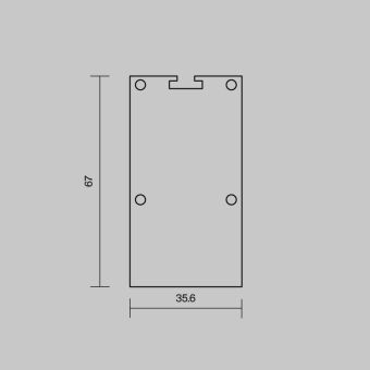 Заглушка профиля Maytoni Technical 642079