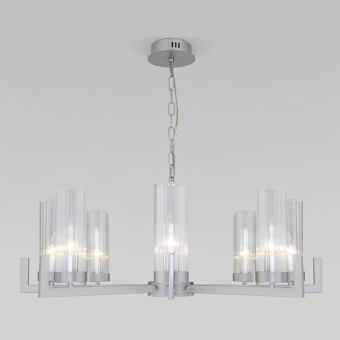 Подвесная люстра Eurosvet 60133/8 серебро