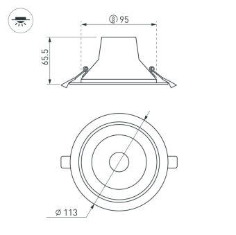 Встраиваемый светильник Arlight 027316(1)