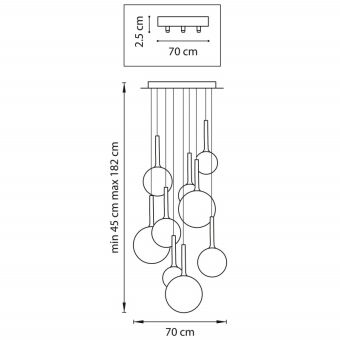 Каскадная люстра Lightstar 813093