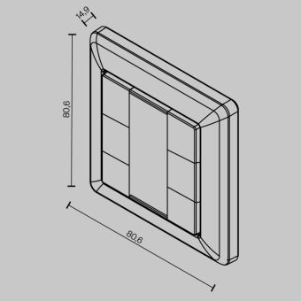 Настенная панель управления Maytoni Technical 721045