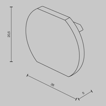 Заглушка Maytoni Technical TRA172EC-R-11B