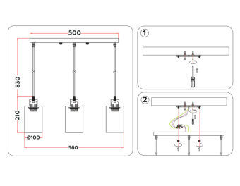 Подвесной светильник Ambrella Light TR3698