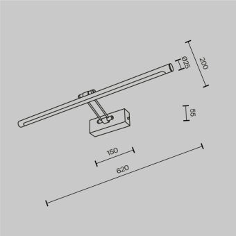 Светильник для картин Maytoni MIR267WL-L14CH3K
