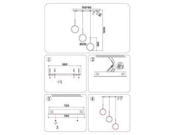 Подвесной светильник Ambrella Light FL5277