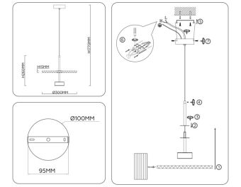 Подвесной светильник Ambrella Light LH72601
