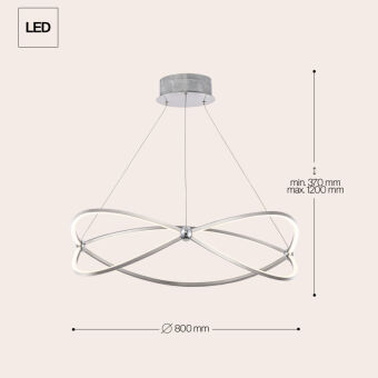 Подвесная люстра Maytoni MOD062PL-L56CH3K