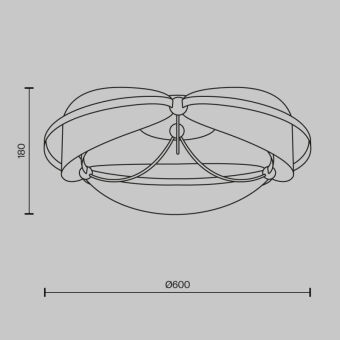 Накладная люстра Maytoni MOD281CL-L45BS3K
