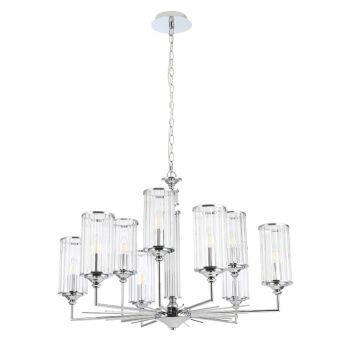 Подвесная люстра Crystal Lux GLORIA SP9 CHROME