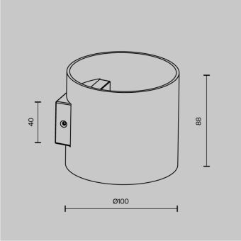 Бра Maytoni Technical C066WL-01MG