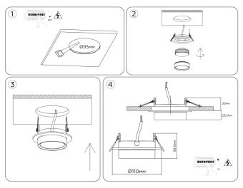 Встраиваемый светильник Ambrella Light TN6733
