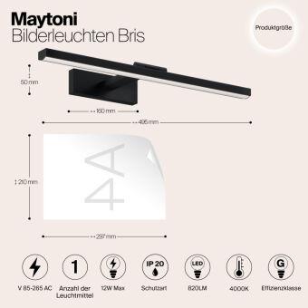 Светильник для картин Maytoni MIR008WL-L12B4K