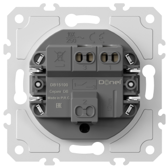 Механизм кнопки звонка 1-но клавишный, 1н.о. 10A 250В~, серия DA