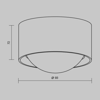 Накладной уличный светильник Maytoni O498CL-L15B3K
