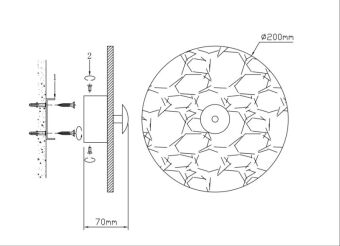 Бра Fluorite FL1027-1W