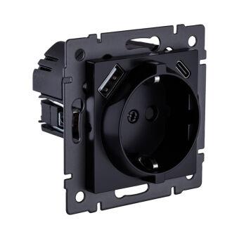 Розетка KOLLINGER REA-004BK