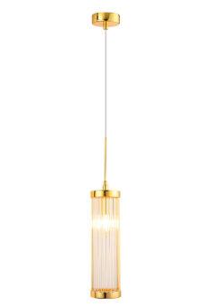 Подвесной светильник Crystal Lux TADEO SP1 D100 GOLD/TRANSPARENTE