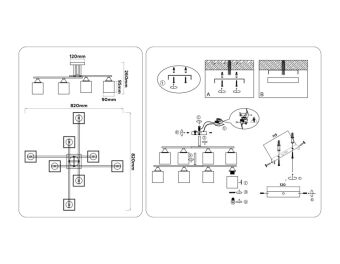 Накладная люстра Ambrella Light TR303043